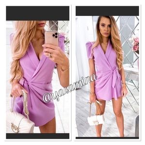 Zara jumpsuit blazer dress bloggers favorite